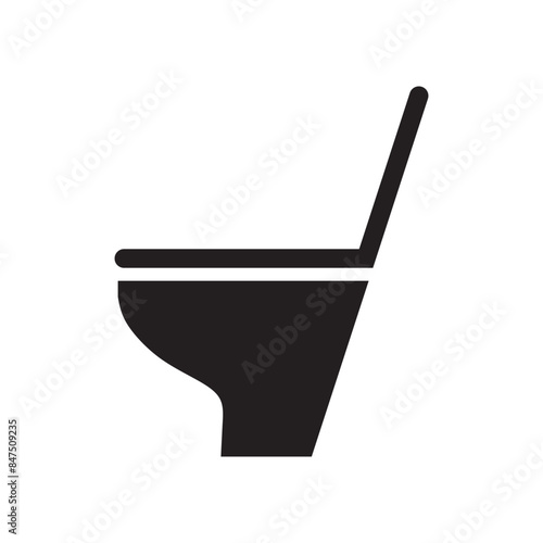 Restroom closet sign isolated icon graphic vector