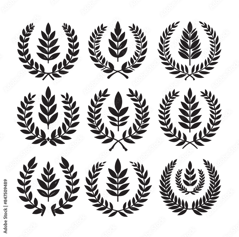 laurel sign illustration icon logo vector illustration laurel sign illustration icon logo vector illustration