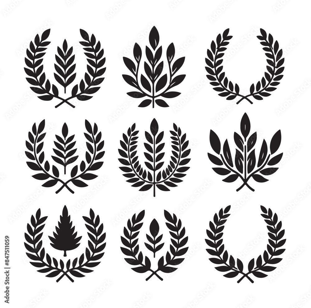 laurel sign illustration icon logo vector illustration laurel sign illustration icon logo vector illustration