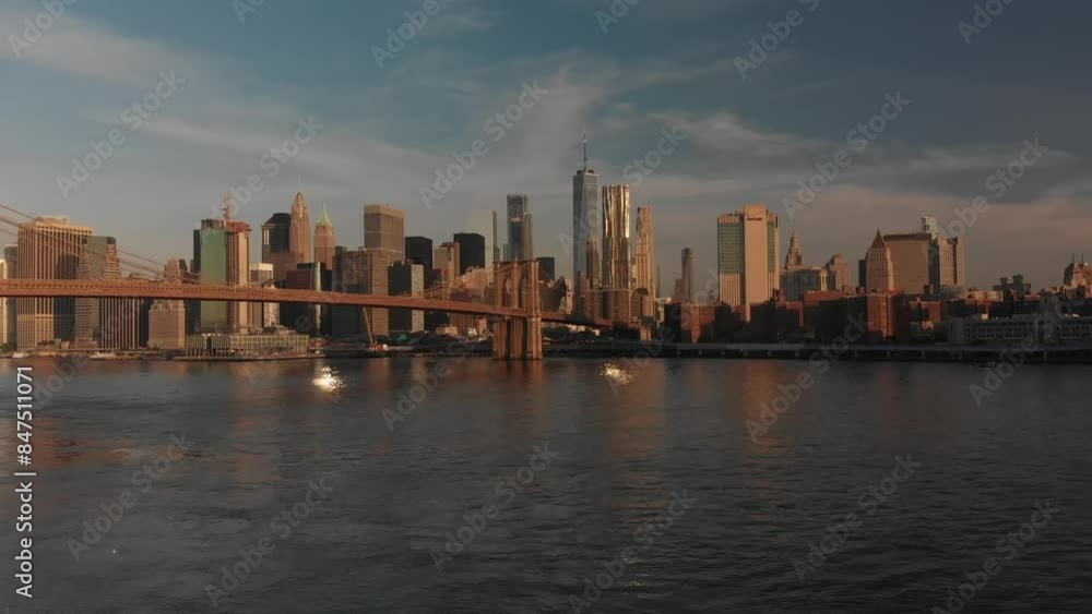 Aerial video of downtown Manhattan New York. USA Aerial video of downtown Manhattan New York. USA