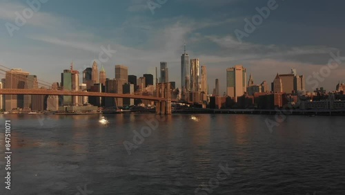 Wallpaper Mural Aerial video of downtown Manhattan New York. USA Torontodigital.ca
