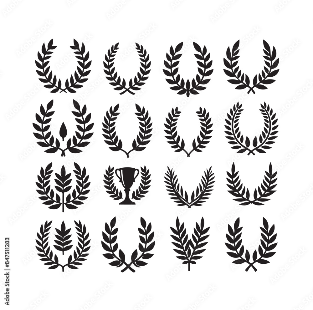laurel sign illustration icon logo vector illustration laurel sign illustration icon logo vector illustration