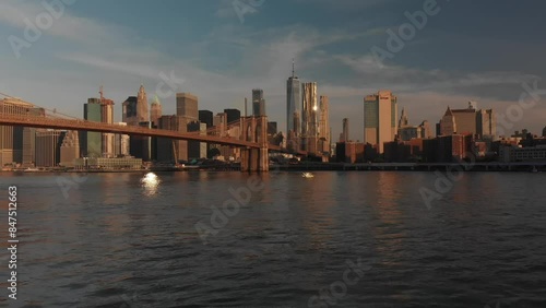 Wallpaper Mural Aerial video of downtown Manhattan New York. USA Torontodigital.ca