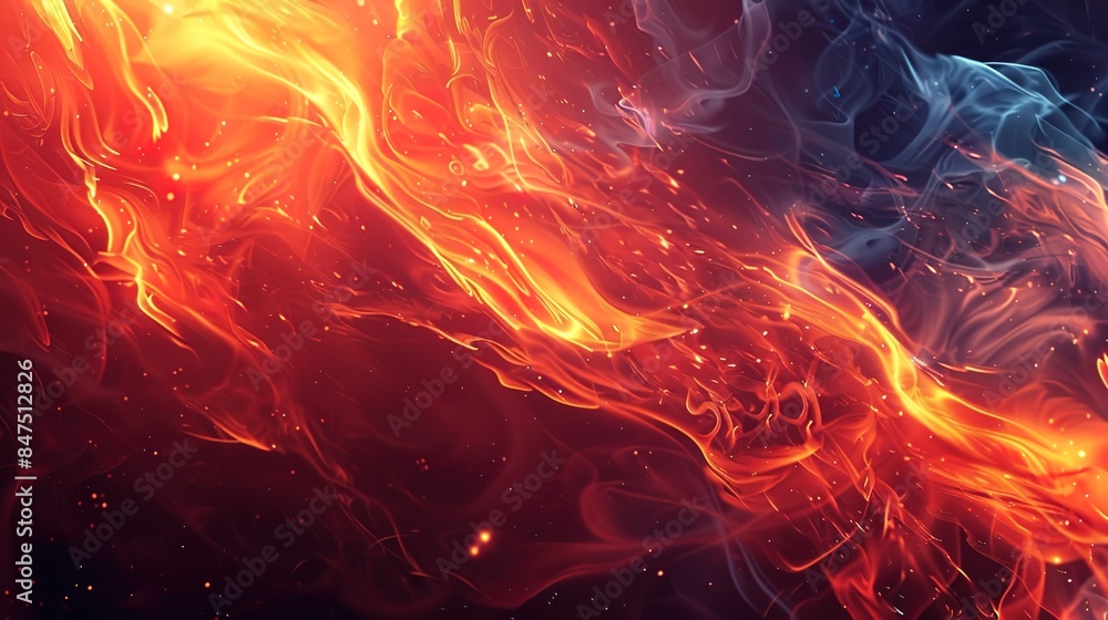Obraz premium fire pattern wallpaper