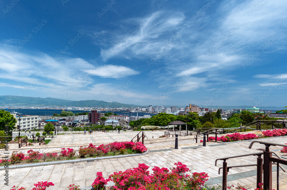 【北海道函館】元町公園から見る函館港全景 Stock Photo | Adobe Stock