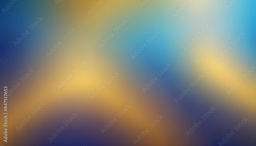 Blur vivid gradient blue and gold background