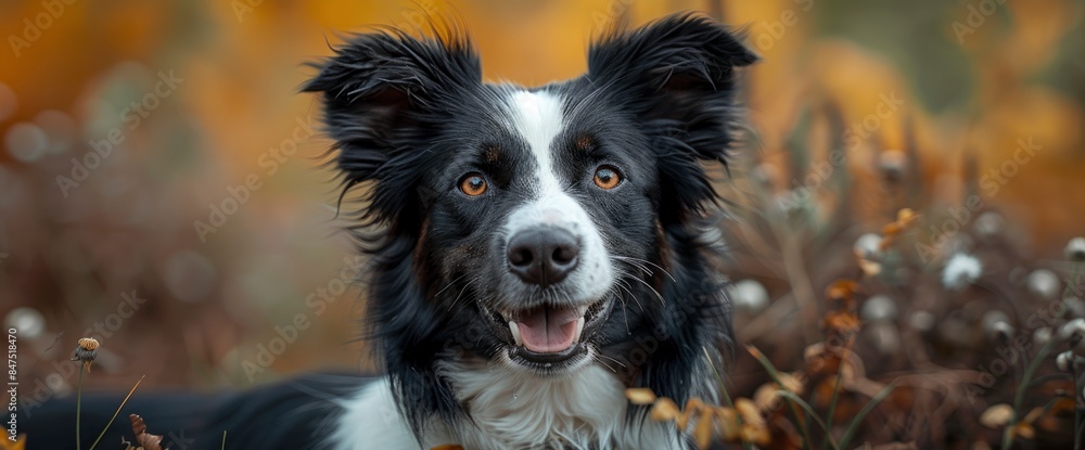 A Border Collie In A Beautifully Landscaped Garden, Exploring, HD A Border Collie In A Beautifully Landscaped Garden, Exploring, HD