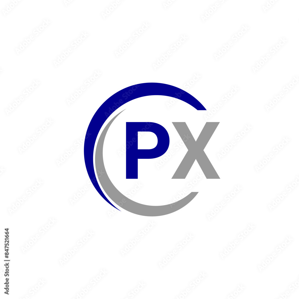 Fototapeta premium Alphabet letters Initials Monogram logo PX, INITIAL Letter PX logo design, template vector illustration. PX Initial Letter Logo design vector template, Graphic Alphabet Symbol for Corporate Business. 