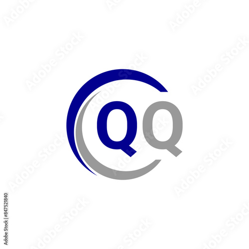 Alphabet letters Initials Monogram logo QQ, INITIAL Letter QQ logo design, template vector illustration. QQ Initial Letter Logo design vector template, Graphic Alphabet Symbol for Corporate Business.