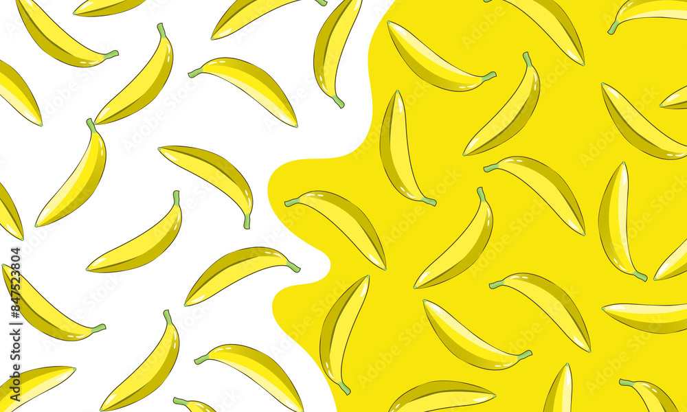 Seamless background with banana Seamless background with banana