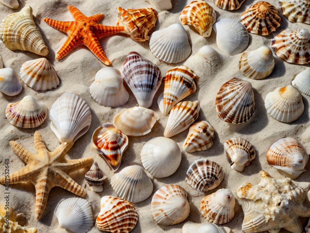 sea shells background sea shells background