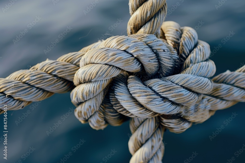 A close-up image of a thick, sturdy rope tied in an intricate knot. The detailed texture of the rope fibers is clearly visible, signifying strength and connection. A close-up image of a thick, sturdy rope tied in an intricate knot. The detailed texture of the rope fibers is clearly visible, signifying strength and connection.