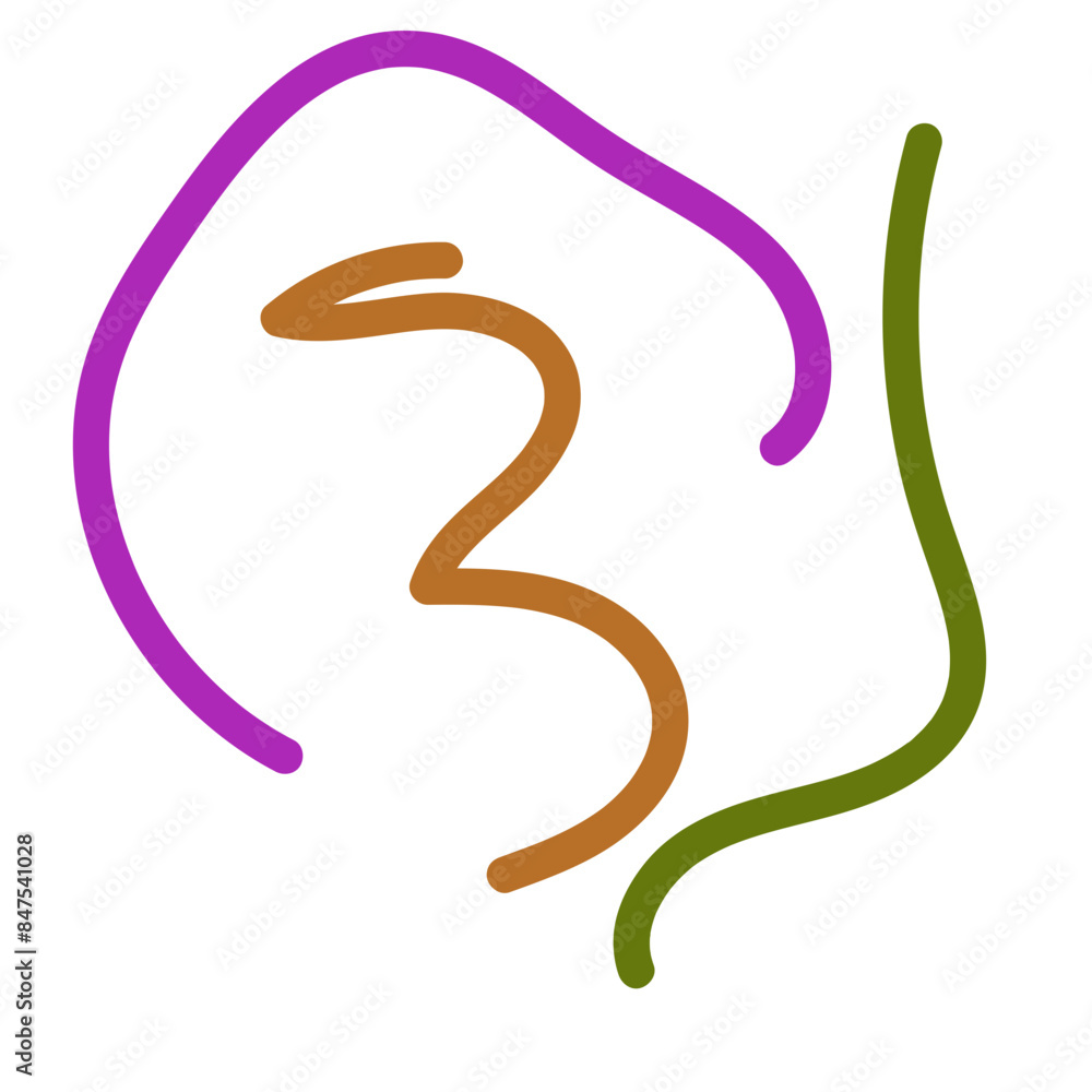 Abstract squiggly lines vectors Abstract squiggly lines vectors