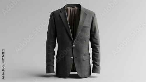 Obraz na płótnie Mockup suit jacket on white background w salonie