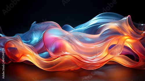 **Transparent abstract glass, soft luminous lighting- Image #1 @BAN ME?