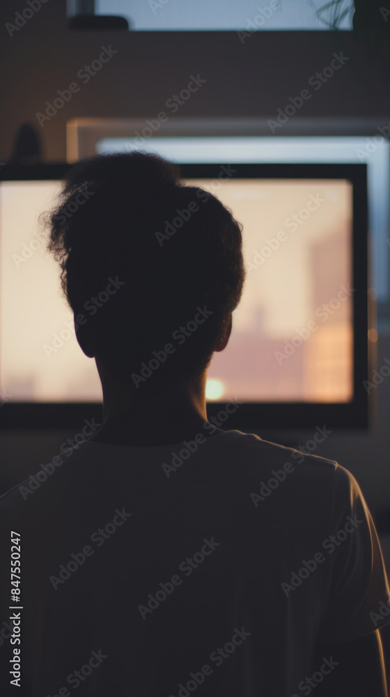 男, 男性, テレビ, モニター, パソコン, 画面, 映像, テレビを見る男性, 男性の後ろ姿, 後頭部, テクノロジー, Man, male, television, monitor, computer, screen, image, man watching television, male back view, back of man's head, technology 男, 男性, テレビ, モニター, パソコン, 画面, 映像, テレビを見る男性, 男性の後ろ姿, 後頭部, テクノロジー, Man, male, television, monitor, computer, screen, image, man watching television, male back view, back of man's head, technology