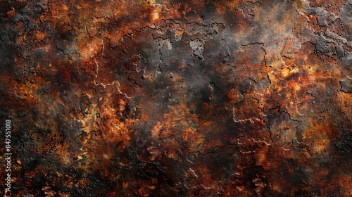 Textured background of corroded metal photo