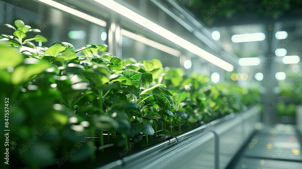 A Hydroponic Vertical Farm Embraces the Future with High-Tech Automation and Holographic Guidance in a Greenhouse Laboratory A Hydroponic Vertical Farm Embraces the Future with High-Tech Automation and Holographic Guidance in a Greenhouse Laboratory