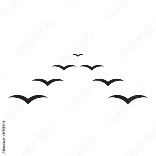 birds flying icon vector eps