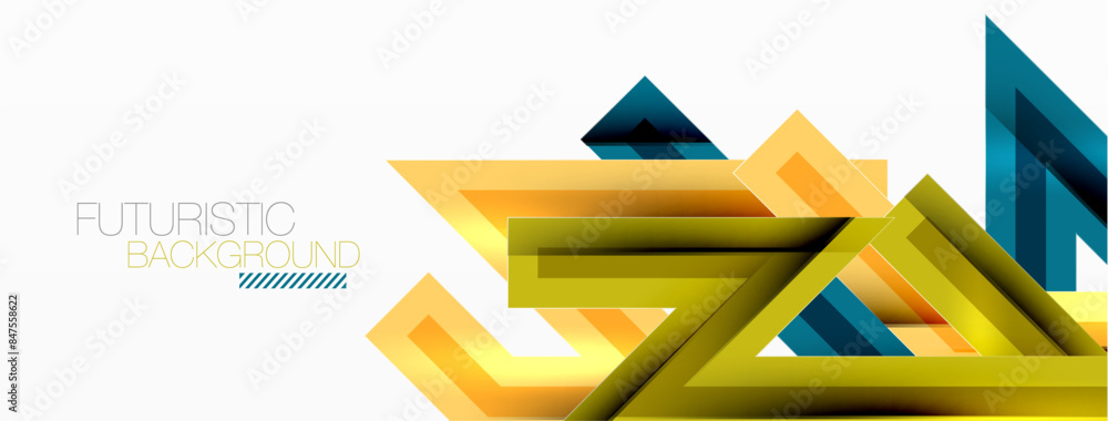 Line zig zag dynamic geometric abstract background. Colorful lines with shadow and light effects, various routes concept. Vector Illustration For Wallpaper, Banner, Background, Card Line zig zag dynamic geometric abstract background. Colorful lines with shadow and light effects, various routes concept. Vector Illustration For Wallpaper, Banner, Background, Card