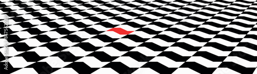 Perspective of seamless pattern with São Paulo city Sidewalk. Vector illustration in Brazil