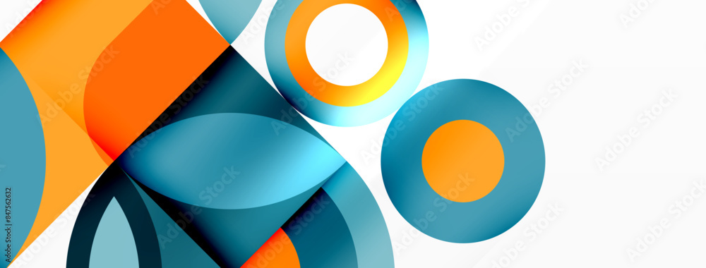 Circles and petals. Geometric beautiful abstract minimal template for Wallpaper, Banner, Background, Card, Book Illustration, landing page Circles and petals. Geometric beautiful abstract minimal template for Wallpaper, Banner, Background, Card, Book Illustration, landing page