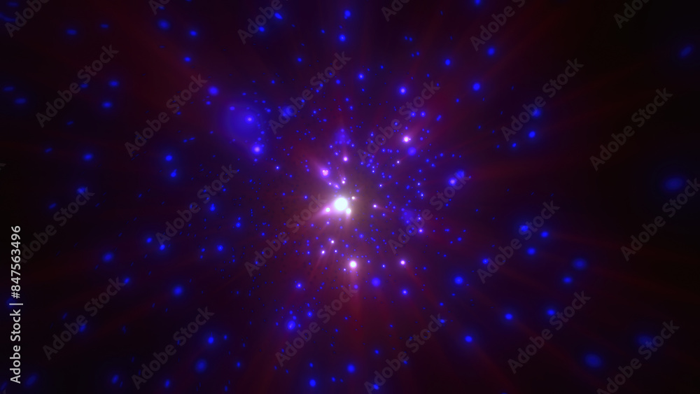 custom made wallpaper toronto digitalAbstract bright purple glowing background with flying dots circles bokeh energy particles and light rays