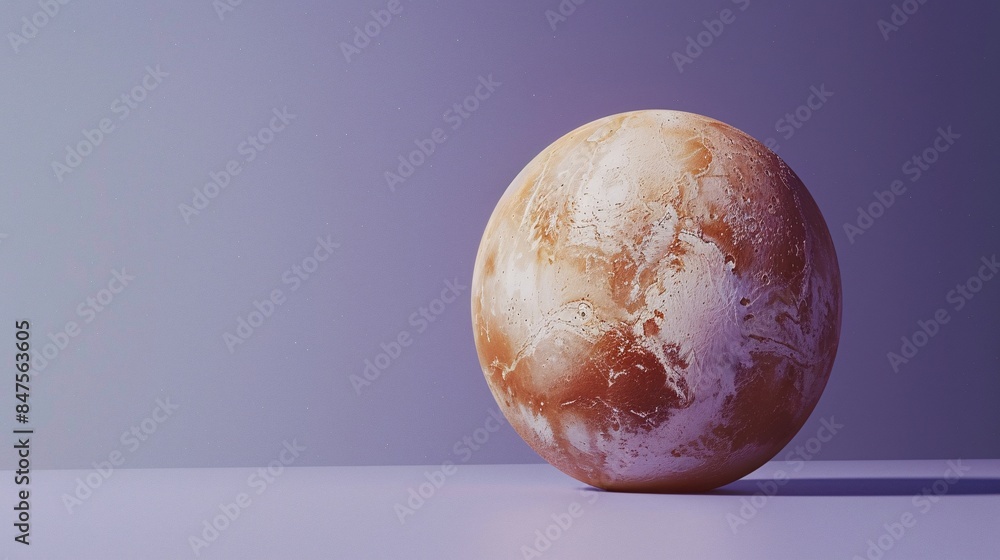 3D Render of Pluto Surface Details 3D Render of Pluto Surface Details