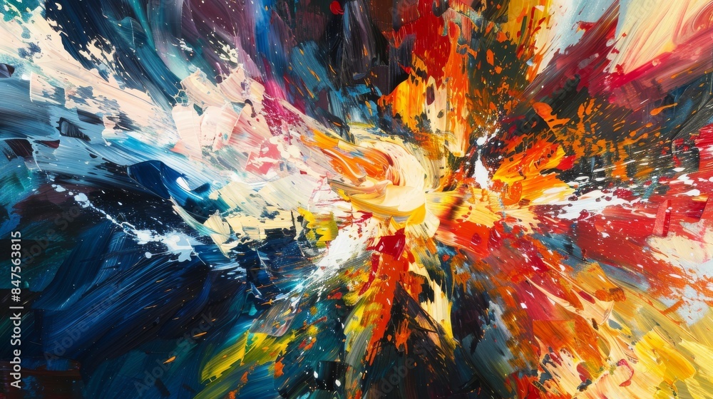 Bold impasto brushwork explosive abstract background Bold impasto brushwork explosive abstract background