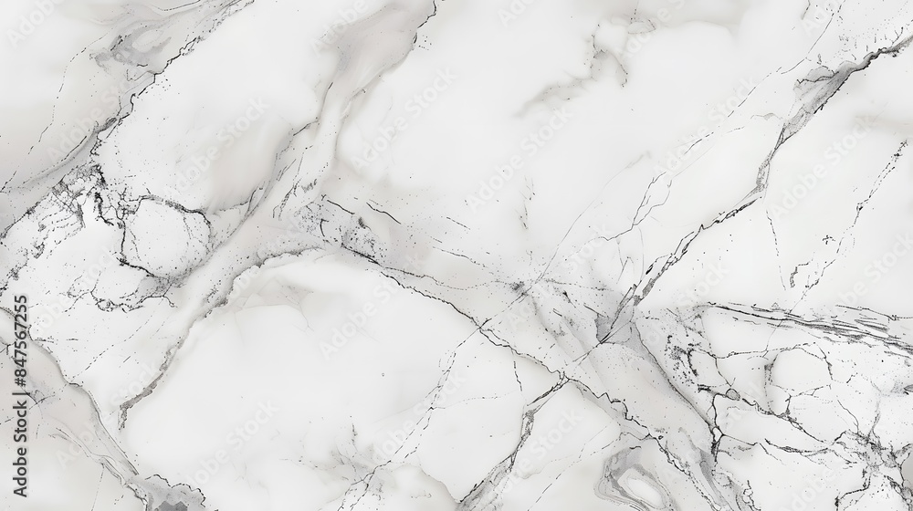 Fototapeta premium A high-resolution background featuring a texture of white marble suitable for interior or�exterior design, with a�countertop view.