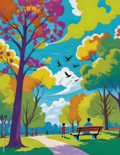 Father's Day - autumn in the park