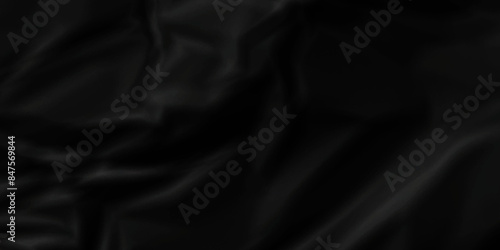 Black crumpled paper background texture pattern overlay. crinkled wrapper rumple wrinkled high resolution arts craft and Seamless black crumpled paper.	
 photo