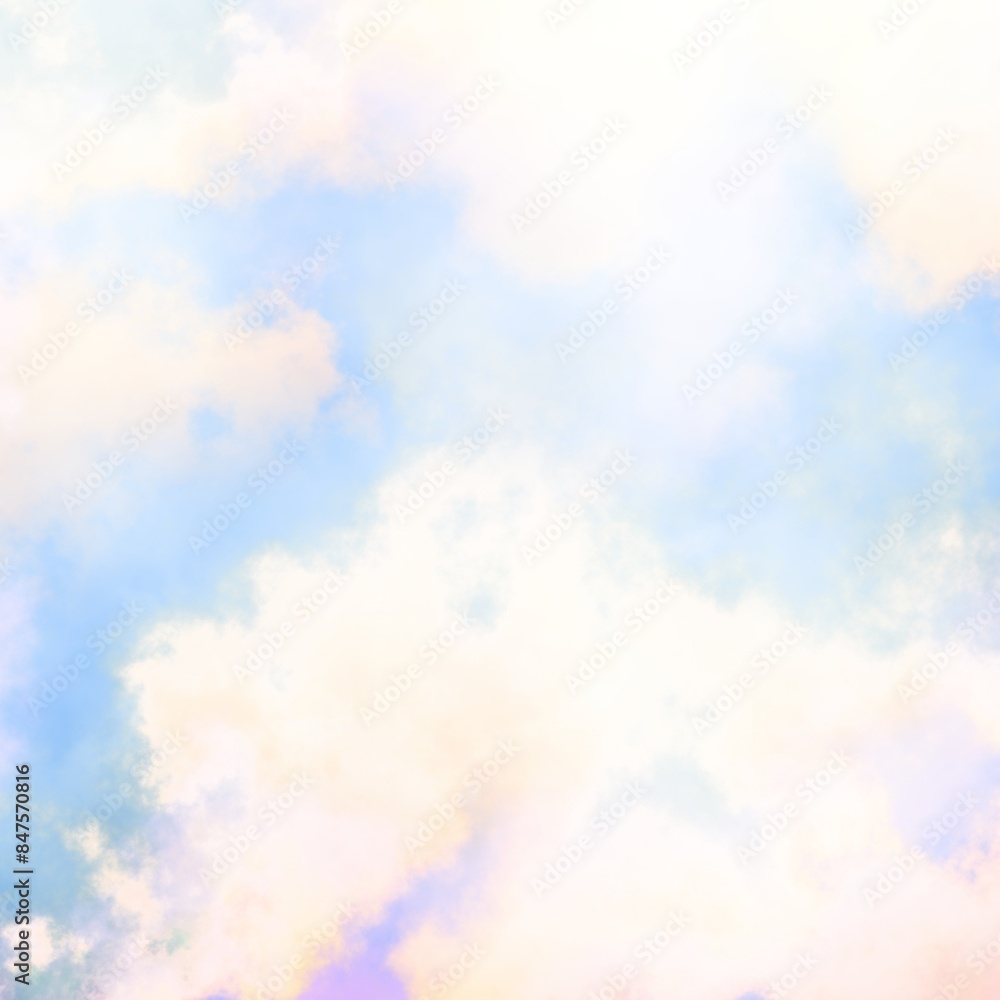 Fractal render, abstract fantasy background of colorful sky with colorful clouds Fractal render, abstract fantasy background of colorful sky with colorful clouds