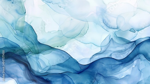 Wallpaper Mural watercolor washes organic shapes abstract background Torontodigital.ca