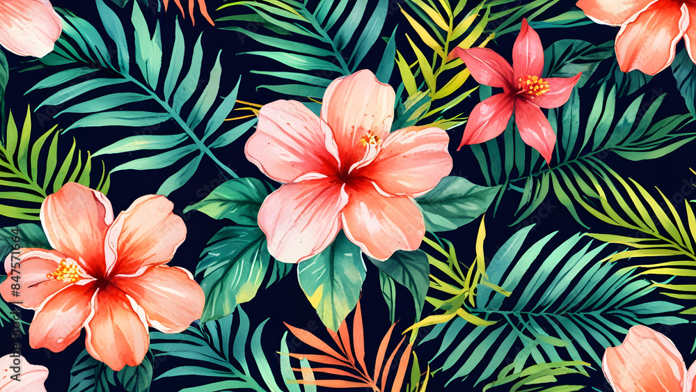 Naklejka premium floral background