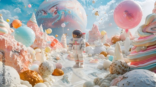 Whimsical Futuristic Space Themed Children s Birthday Party on a Fantastical Alien Planet photo