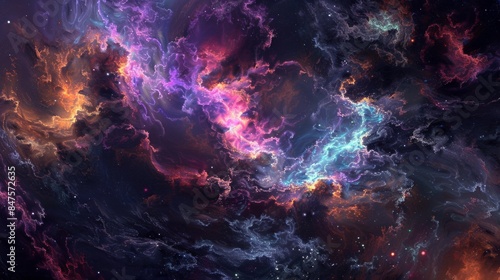 Eldritch cosmic realms abstract background