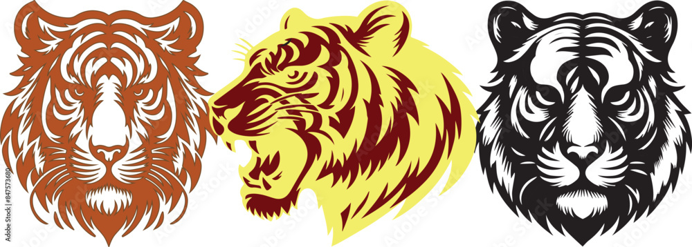 PrinA tiger vector head PrinA tiger vector head