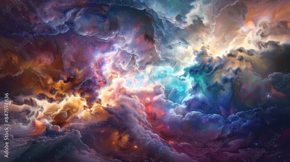 Ethereal cosmic clouds dreamscapes abstract background Ethereal cosmic clouds dreamscapes abstract background