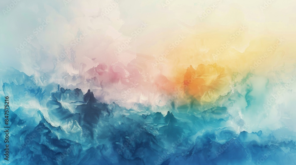 Ethereal watercolor strokes dreamscape abstract background Ethereal watercolor strokes dreamscape abstract background