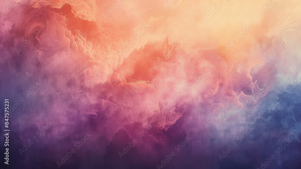Fototapeta premium Ethereal watercolor strokes dreamscape abstract background