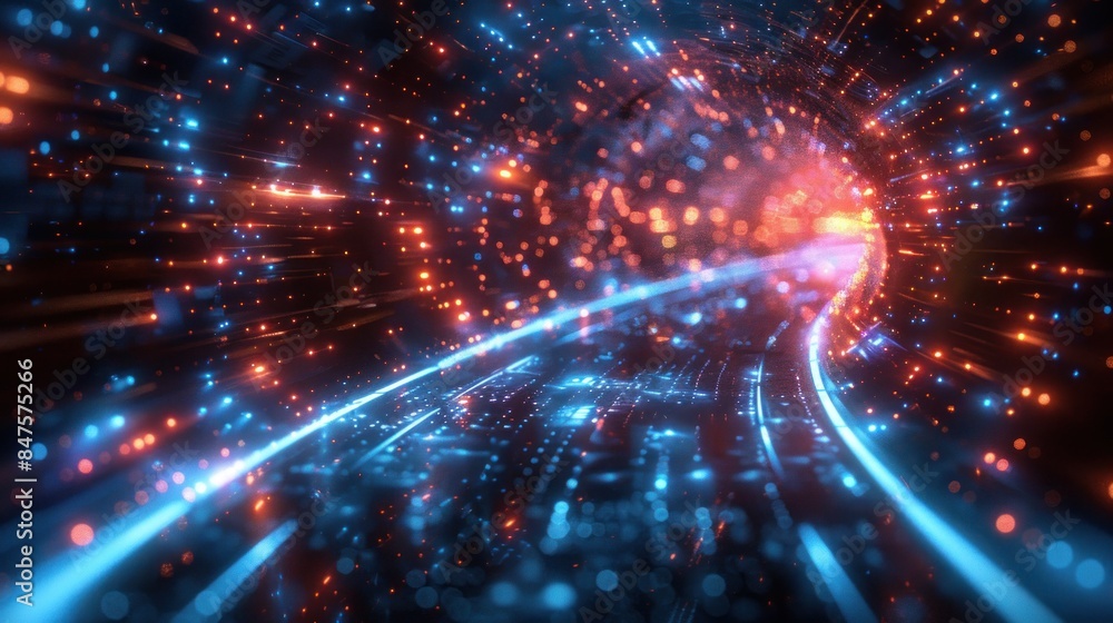 Digital Tunnel of Light and Data Digital Tunnel of Light and Data