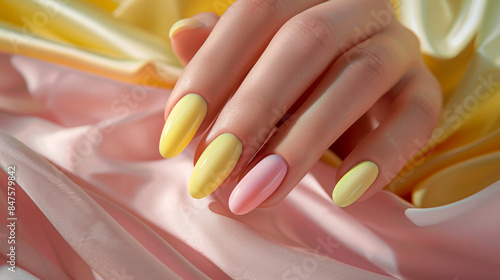  yellow Nail design 