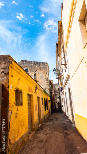 SASSARI, old city streets near Corso Trinità, Italy, Sardinia photo