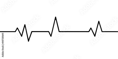 vector illustration of the heartbeat line. Electrocardiogram. Heart pulse. Emergency EKG monitoring illustration 