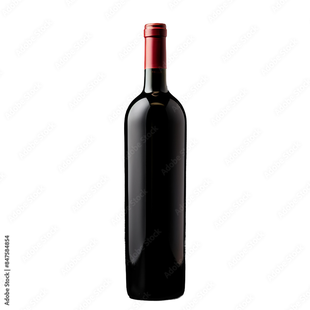unlabeled red wine bottle isolated on white background unlabeled red wine bottle isolated on white background