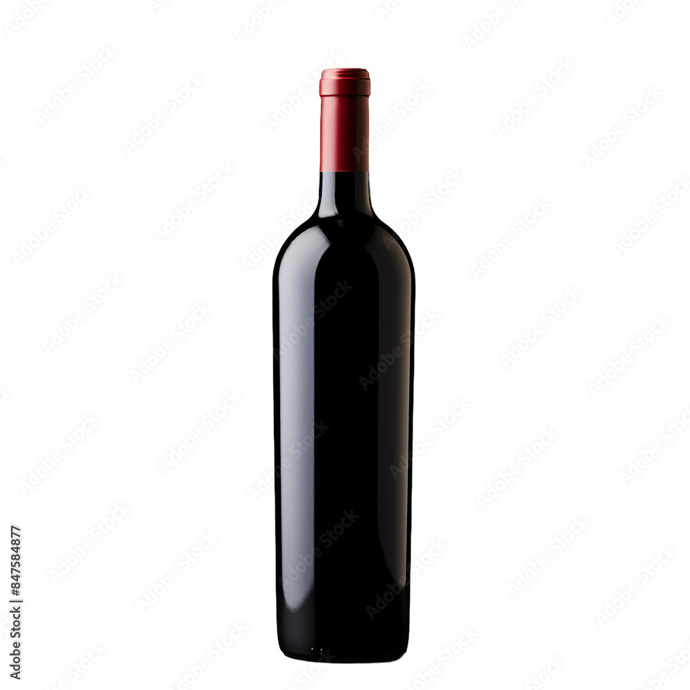 unlabeled red wine bottle isolated on white background unlabeled red wine bottle isolated on white background
