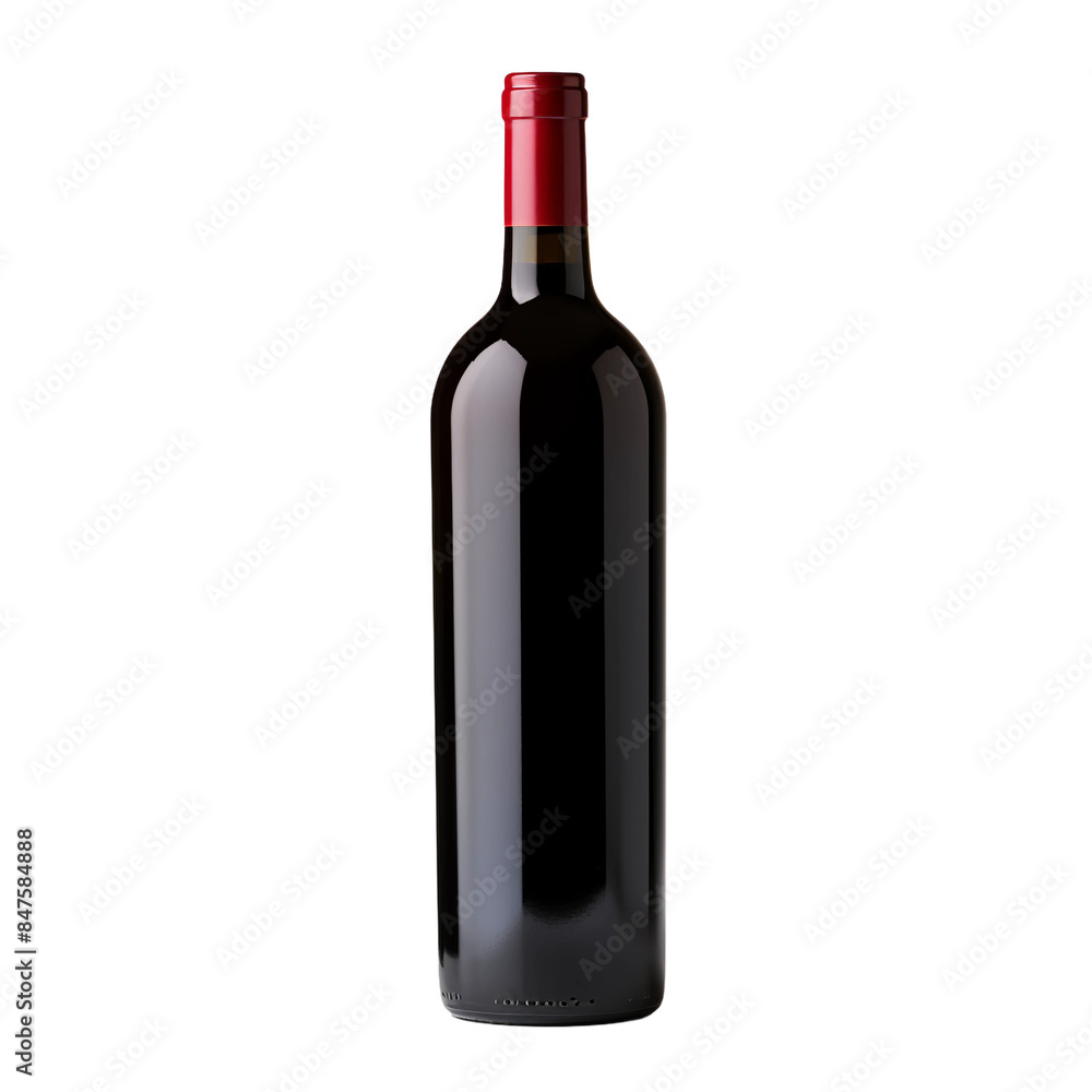 unlabeled red wine bottle isolated on white background unlabeled red wine bottle isolated on white background