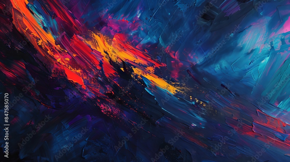Neon acrylic brushstrokes abstract background Neon acrylic brushstrokes abstract background