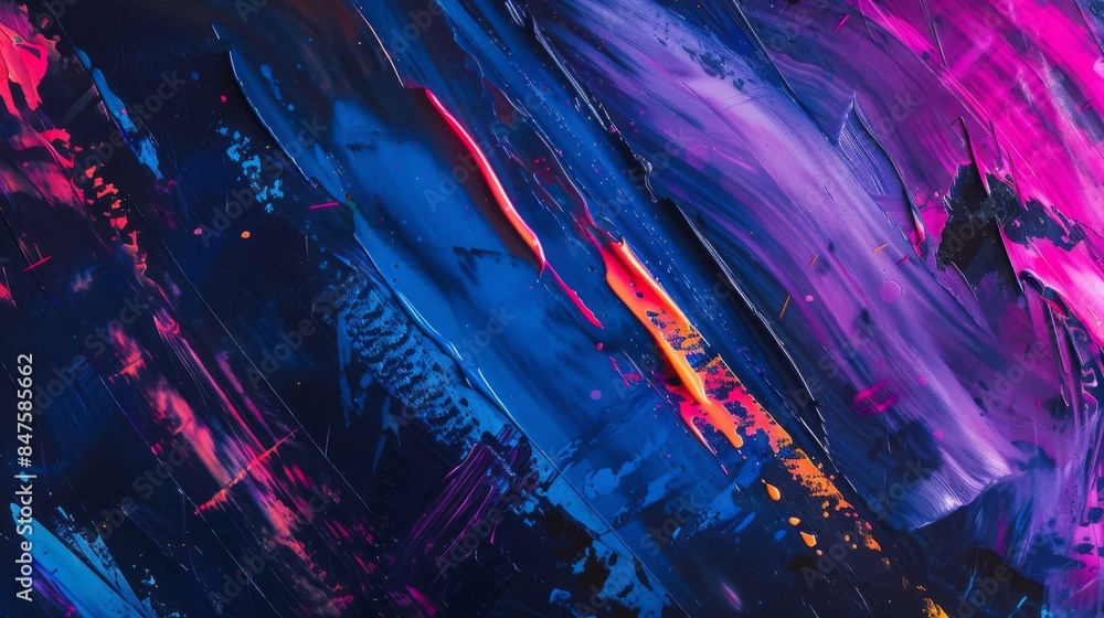 Neon acrylic brushstrokes abstract background Neon acrylic brushstrokes abstract background